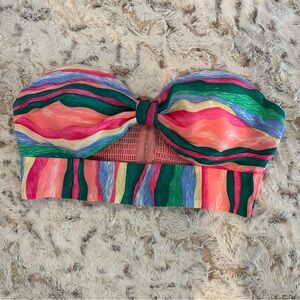 The Sang Colorful Strapless Bandeau Top Women’s size Medium